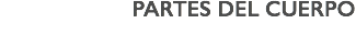 PARTES DEL CUERPO